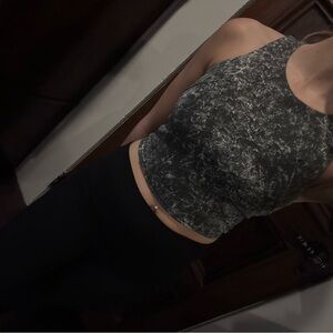 lululemon athletica Black and Gray Tank Top